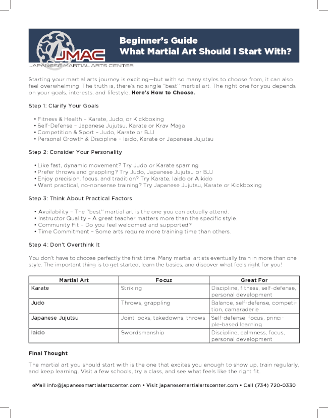 Beginner's Guide: What Martial Art Should I Begin With?  Beginner's Guide: What Martial Art Should I Begin With?
