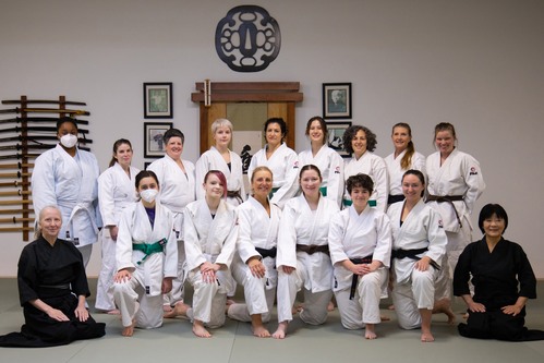 The women of JMAC smiling for the camera | Martial arts for Women