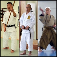 The 3 living masters - Satoh Tadayuki, Nobetsu Tadanori, and Yahagi Kunikazu